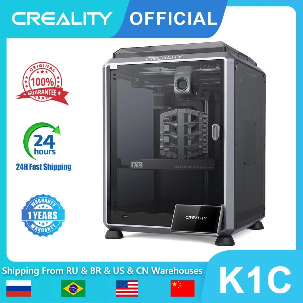 Creality K1C 3D , 600 mm/s μ ӵ, Al ī޶    ŰƮ, Ʈ Ż  ,  